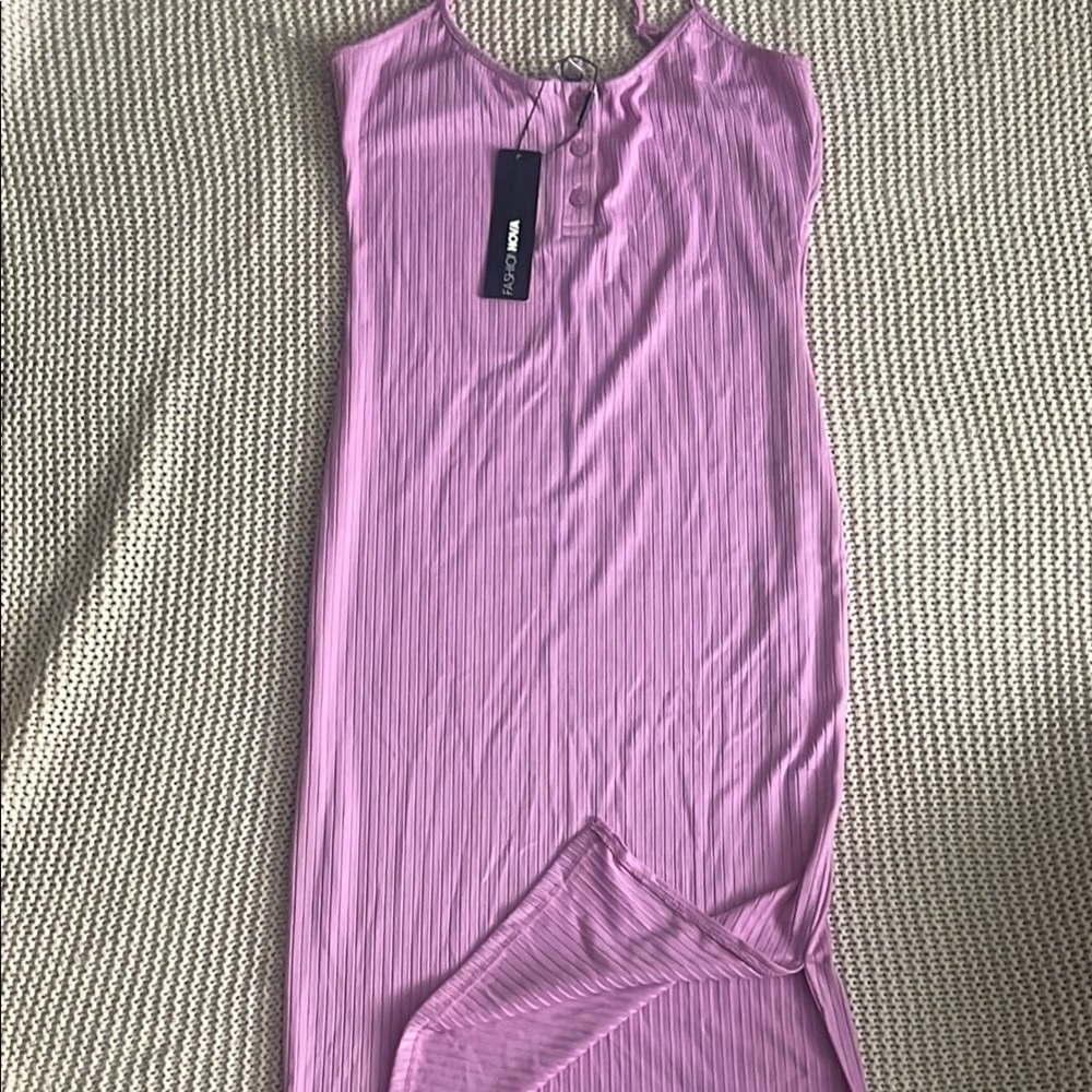 Purple Sleeveless Fashion Nova Maxi Dress